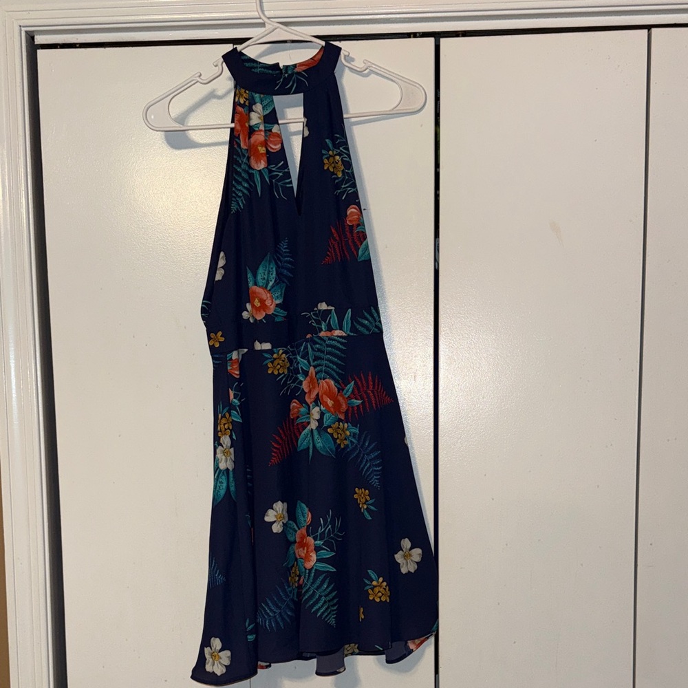 Express Floral Halter Dress